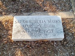 Sarah Aurulia <I>Tuggle</I> Marks 