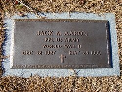PFC Jack M Aaron 