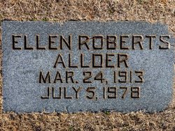 Ellen <I>Roberts</I> Allder 
