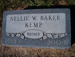 Nellie W <I>Sedam</I> Baker 
