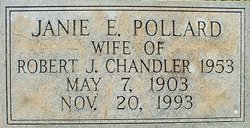 Janie E <I>Pollard</I> Chandler 