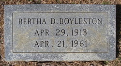 Bertha D <I>Riley</I> Boyleston 