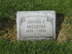 Louisa F <I>Sutter</I> Aegerter 