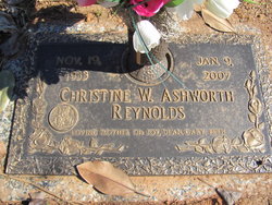 Ethel Christine <I>Whitesides</I> Reynolds Ashworth 