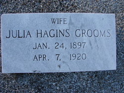 Julia <I>Hagins</I> Grooms 