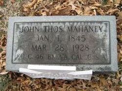 PVT John Thomas Mahaney 
