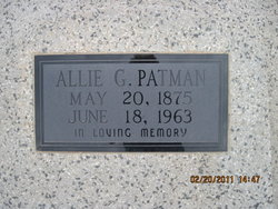 Allie Alvora <I>Graves</I> Patman 