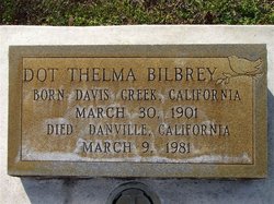 Dot Thelma <I>Briles</I> Bilbrey 