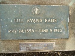 Elizabeth C. “Lill” <I>Keen</I> Eads Evans 