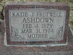 Kate Jane <I>Fretwell</I> Ashdown 