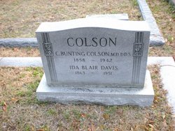 Ida Blair <I>Davis</I> Colson 