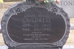 Lillie Belle <I>Mitchell</I> Childress 