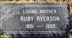 Ruby Evelyn <I>Oates</I> Ryerson 