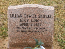 Lillian Dewice <I>Boswell</I> Shipley 