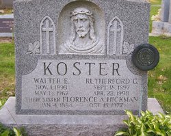 Florence A. <I>Koster</I> Hickman 
