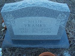 Billie Rae <I>Ricks</I> Franke 