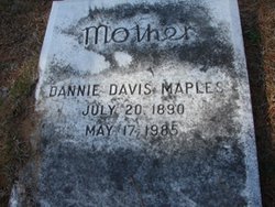 Dannie <I>Davis</I> Maples 