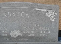 Ida Camilla <I>Mosley</I> Abston 