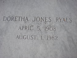 Doretha <I>Jones</I> Ryals 