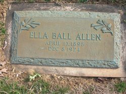 Ella Pearl <I>Ball</I> Allen 