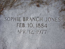 Sophie <I>Branch</I> Jones 