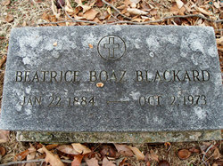 Beatrice <I>Boaz</I> Blackard 