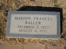 Marion Frances Ballew 
