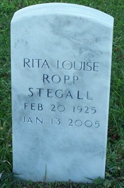 Rita Louise <I>Ropp</I> Stegall 