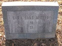 Sara Jane <I>Previtt</I> McCall 