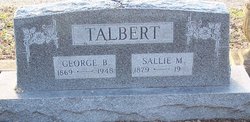Sallie M <I>Holt</I> Talbert 