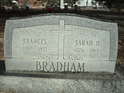 Sarah Jane <I>Holladay</I> Bradham 