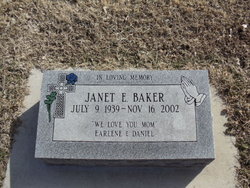 Janet Elizabeth <I>Carpenter</I> Baker 