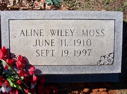 Louella Aline <I>Wiley</I> Moss 