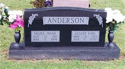 Hazel Irene <I>Loveland</I> Anderson 