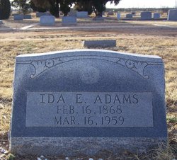 Ida Elizabeth <I>Elkins</I> Adams 