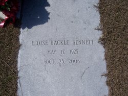 Eloise <I>Hackle</I> Bennett 