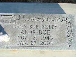 Daisy Sue <I>Risley</I> Aldridge 