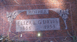 Eliza Luella <I>Gentry</I> Davis 