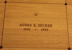 Agnes E. Decker 