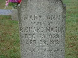 Mary Ann <I>Fain</I> Mason 
