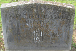 Mary George <I>Barksdale</I> Kincannon 