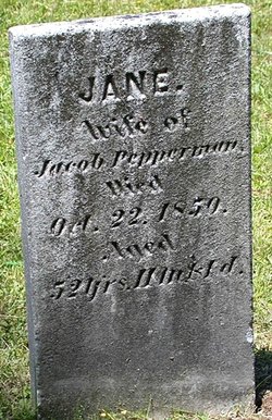 Jane “Jenny” <I>Baird</I> Pepperman 