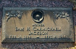 Sammie Houston “Sam” <I>Carmichael</I> Jackson 