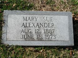 Mary Sue <I>Wray</I> Alexander 