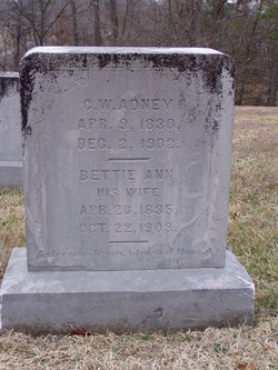 Elizabeth Ann “Bettie” <I>Desarn</I> Adney 