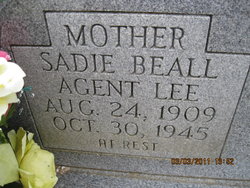 Sadie Beall <I>Agent</I> Lee 