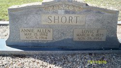 Annie <I>Allen</I> Short 