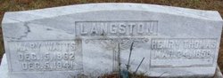 Henry Thomas Langston 