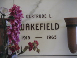Gertrude L. <I>Weiner</I> Wakefield 