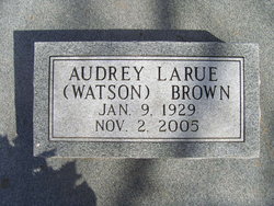 Audrey LaRue <I>Watson</I> Brown 